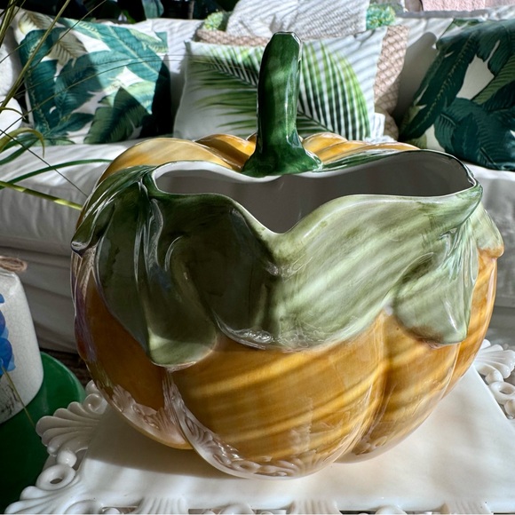 World Market Fall Thanksgiving Pumpkin Pitcher - Picture 3 of 7